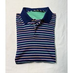 Bobby Jones  Golf Shirt stripped multicolor Men’s Size XL Short Sleeve